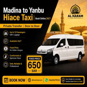 Madina to Yanbu Hiace taxi