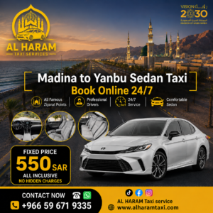 Madina to Yanbu Sedan Taxi