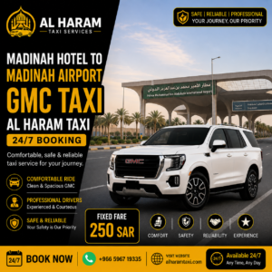 Madinah Hotel to Madinah Airport GMC Taxi