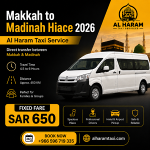 Makkah to Madinah Hiace