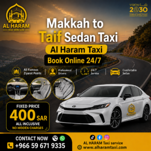 Makkah to Taif Sedan Taxi