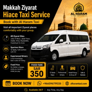 makkah ziyarat hiace taxi service