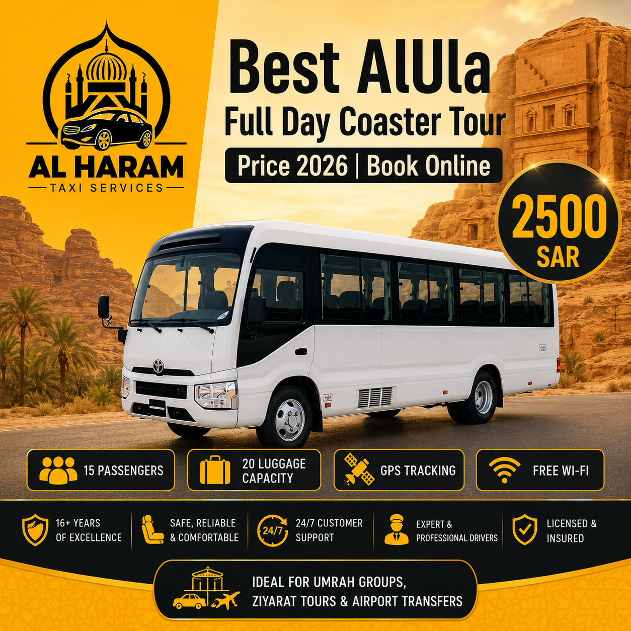 AlUla Full Day Coaster Tour