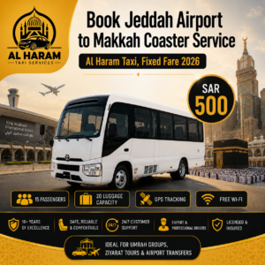 Jeddah Airport to Makkah Coaster Service