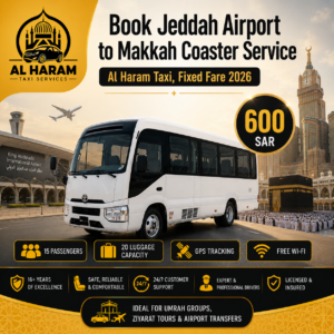 Jeddah Airport to Makkah Coaster Service