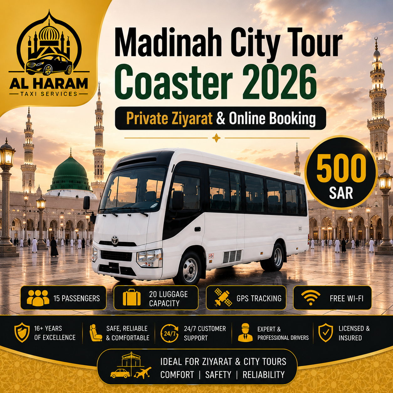 Madinah City Tour Coaster