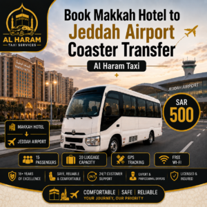 Makkah Hotel to Jeddah Airport Coaster Transfer