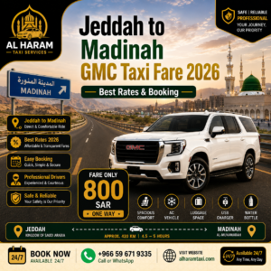 Jeddah to Madinah GMC Taxi Fare