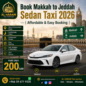 Makkah to Jeddah Sedan Taxi