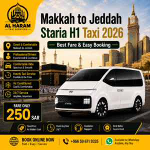 Makkah to Jeddah Staria H1 Taxi