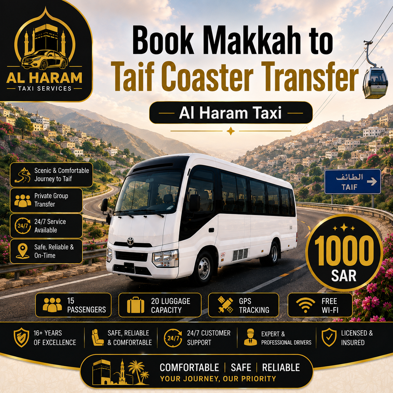 Makkah to Taif Coaster